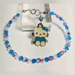 Blue Hello Kitty crystal bracelet.